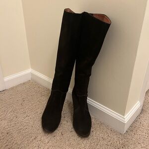 Studio Pollini Suede Knee High Boots as 36.5